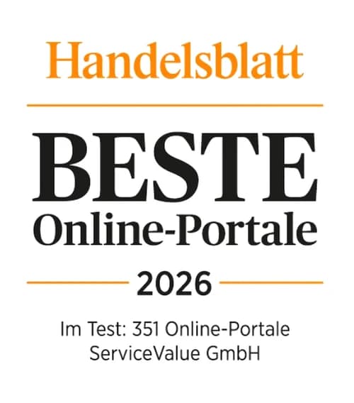 Auszeichnung: Handelsblatt Beste Online-Portale 2026