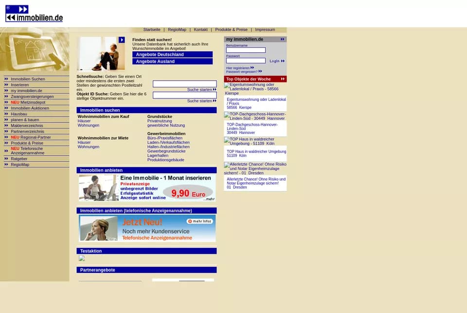 immobilien.de im Jahr 2006