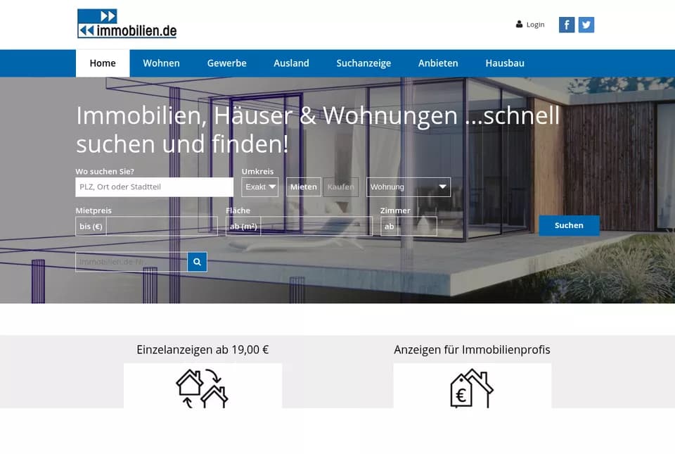 immobilien.de im Jahr 2019