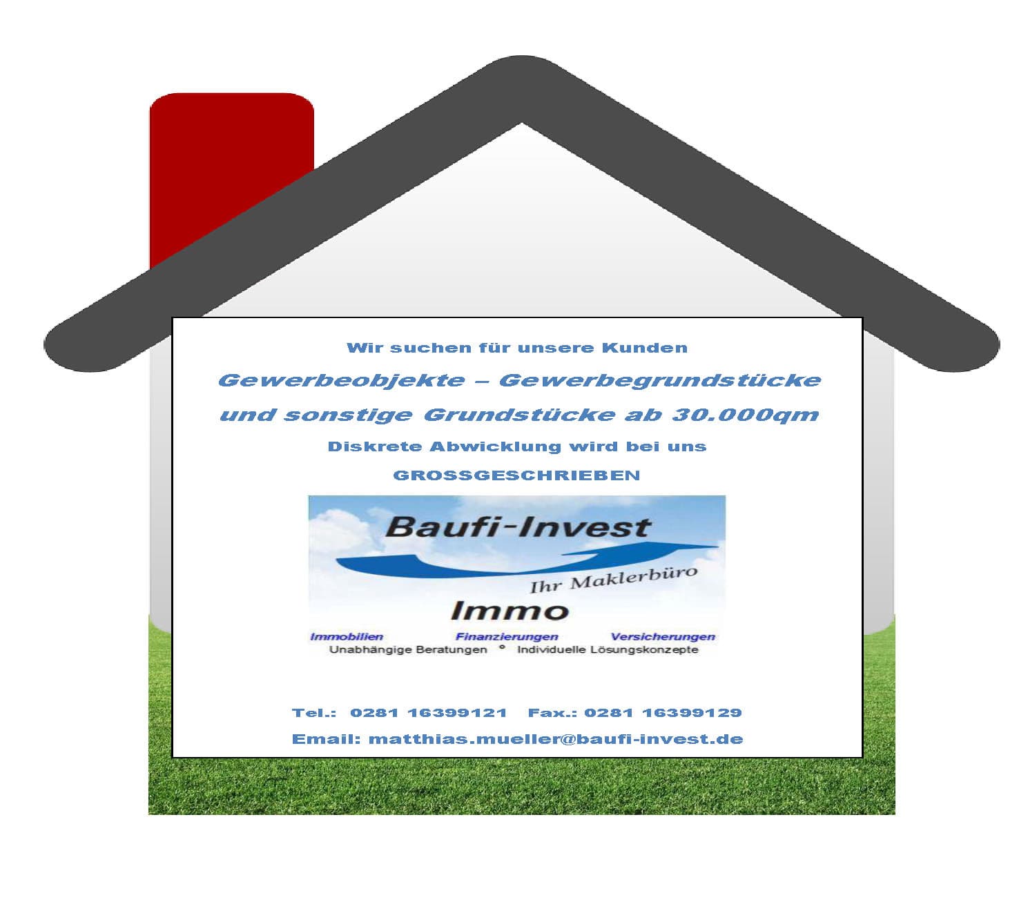 Gewerbegrundstück und Gewerbeobjekte - Wir suchen für unsere Gewerbekunden Grundstücke und Objekte