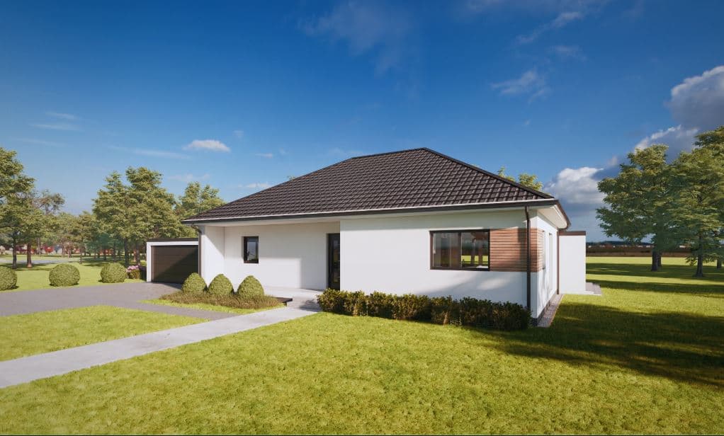 GREEN HOMEBUNGALOW Modell „LIFESTYLE TRIO 113m²“ " Effizienzhaus 40/KFN 297/300