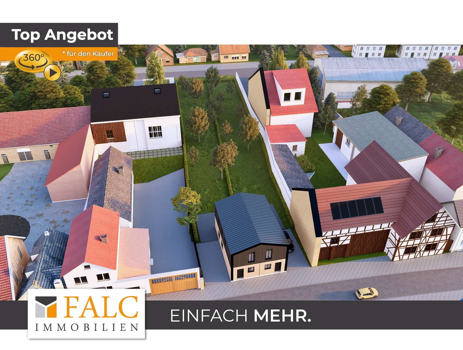Grundstück nahe Erfurt mit Baugenehmigung für *Tiny * Modul-Doppelhaus oder Massivhaus.