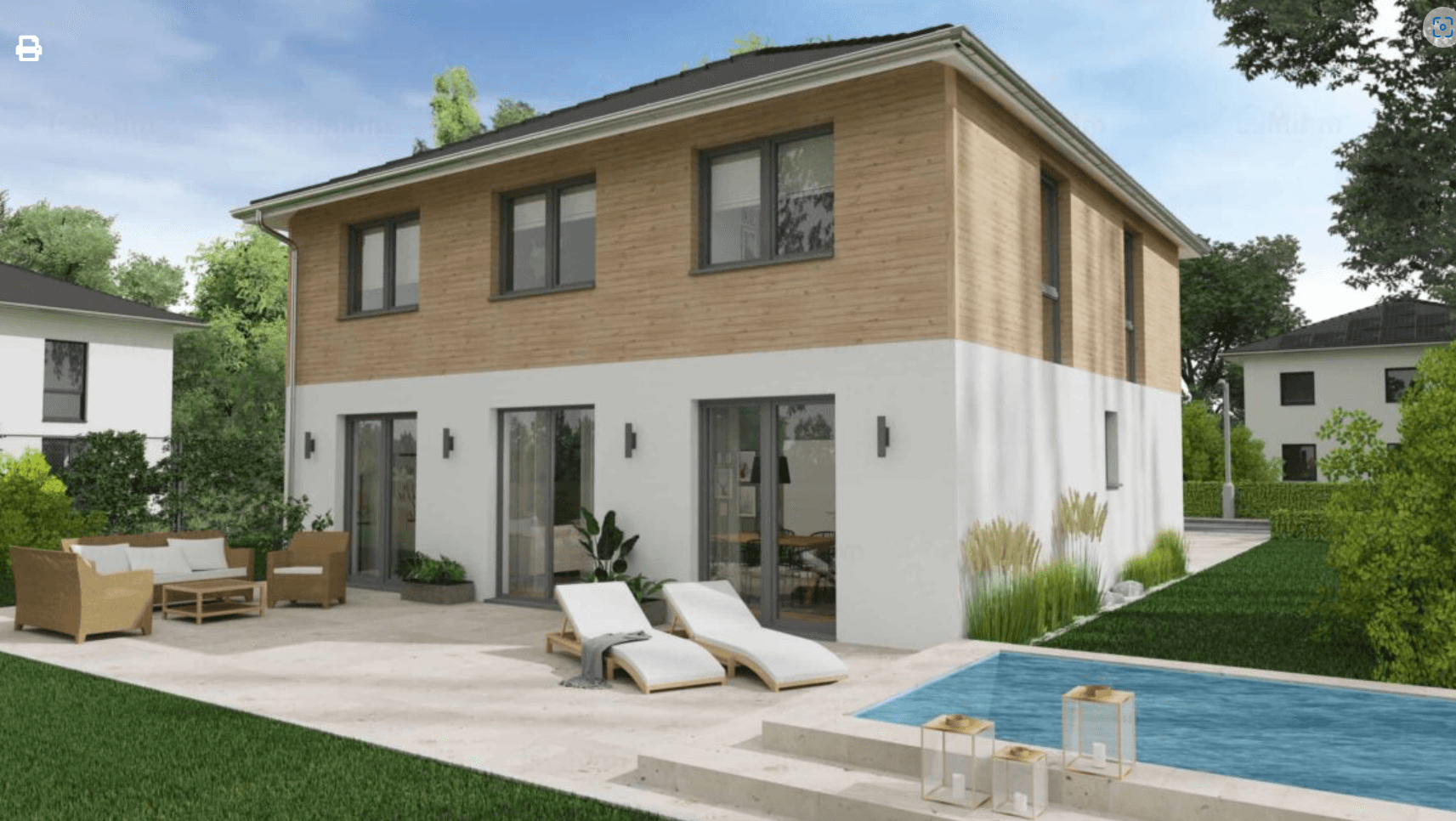 Kauf Haus Exklusive Stadt-Villa für Natur-Holzliebhaber 165 qm in Werneck