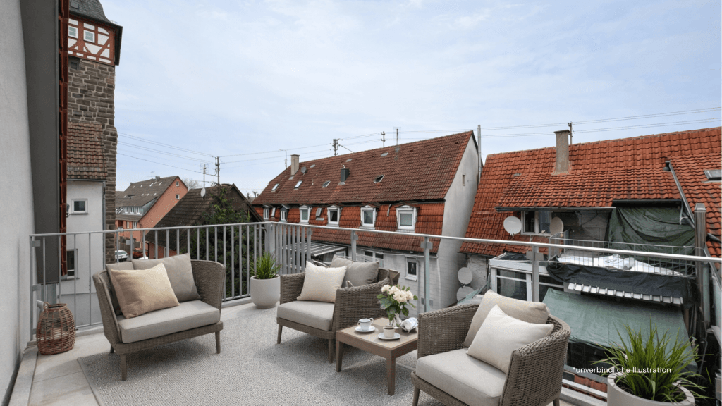 Einziehen & Wohlfühlen! Traumhafte 3 Zimmer-Wohnung mit Süd-Dachterrasse!
