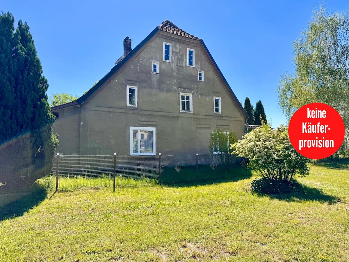 HORN IMMOBILIEN ++ RESERVIERT++ ein Haus bei Brüssow, mit viel Platz und einem großen Garten