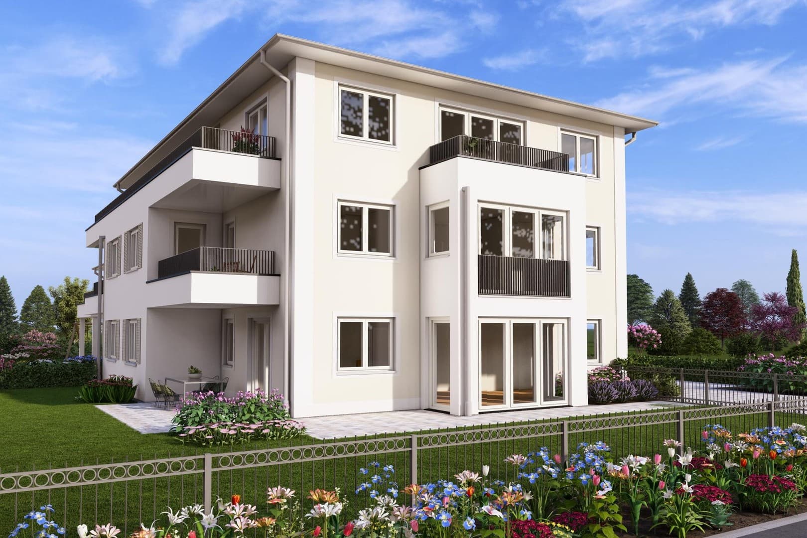 Erstbezug: 4-Zimmer-Neubauwohnung im Erdgeschoss mit großem Garten!