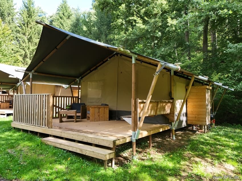 Naturcampingplatz in der Weinregion Nahe - mit Mietobjekten, Betreiberunterkunft und Restaurant