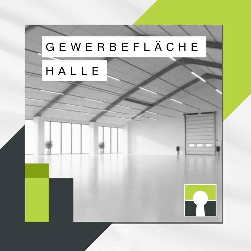 Hallenfläche bis 8.648 qm 
Büroflächen bis 1.237 qm im Gewerbegebiet zu vermieten
