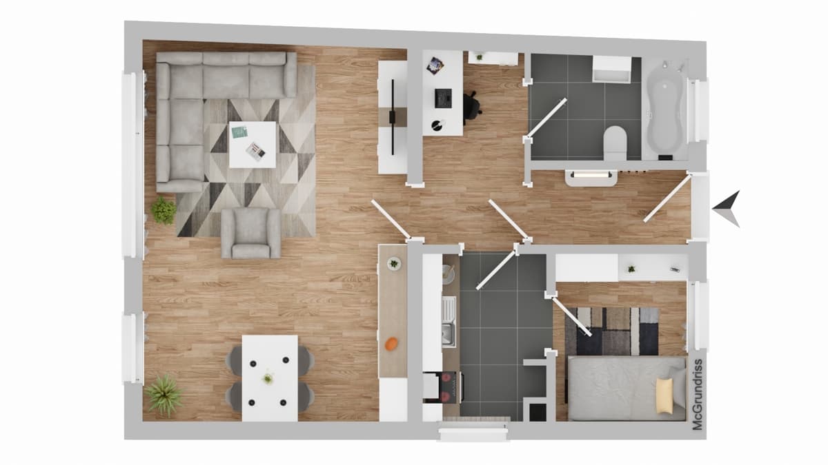Kompakte 2-Zimmer Eigentumswohnung in unmittelbarer Innenstadtlage!