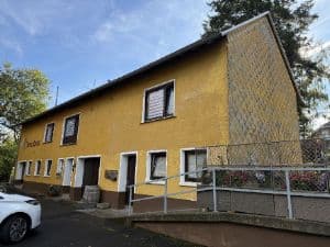vollunterkellerter gr. Bungalow mit 2 Betriebshallen, mit Garagen und einem Schaubienenhaus, gr. Terrasse 