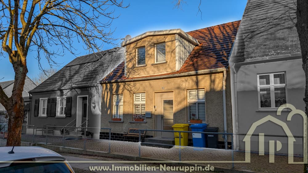 Rheinsberger Stadteinfamilienhaus (vermietet) fast am See.