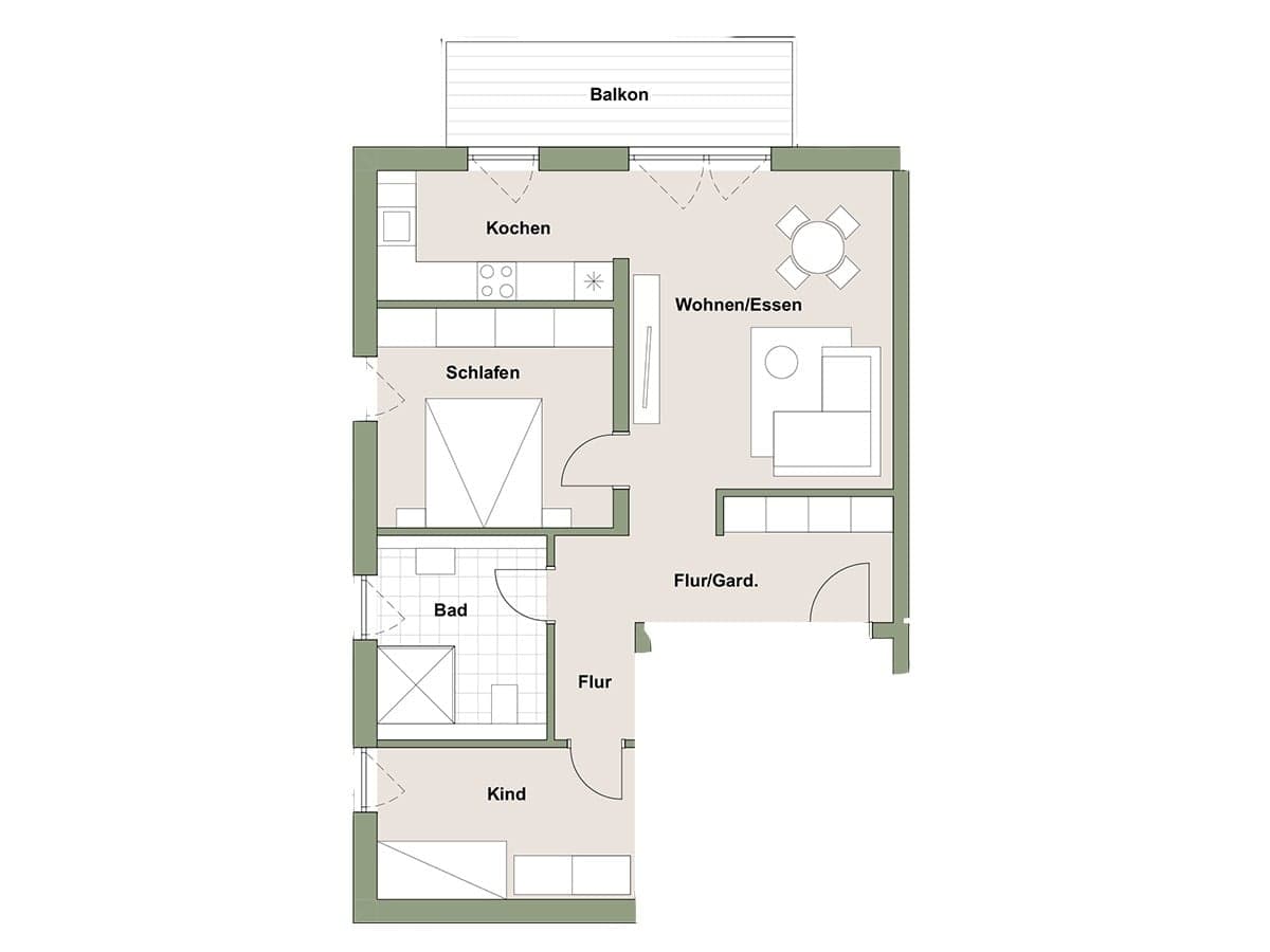 Neubauwohnungen in Heidelsheim – KfW-55 Effizienzhaus, provisionsfrei