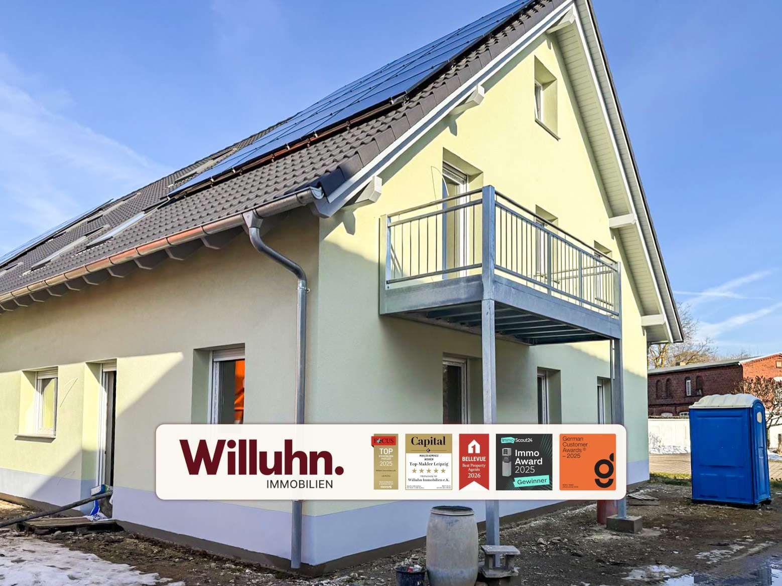 Wohnen im Grünen: moderne 5-Raum-Wohnung mit Balkon | Garten | Fußbodenheizung | Garage