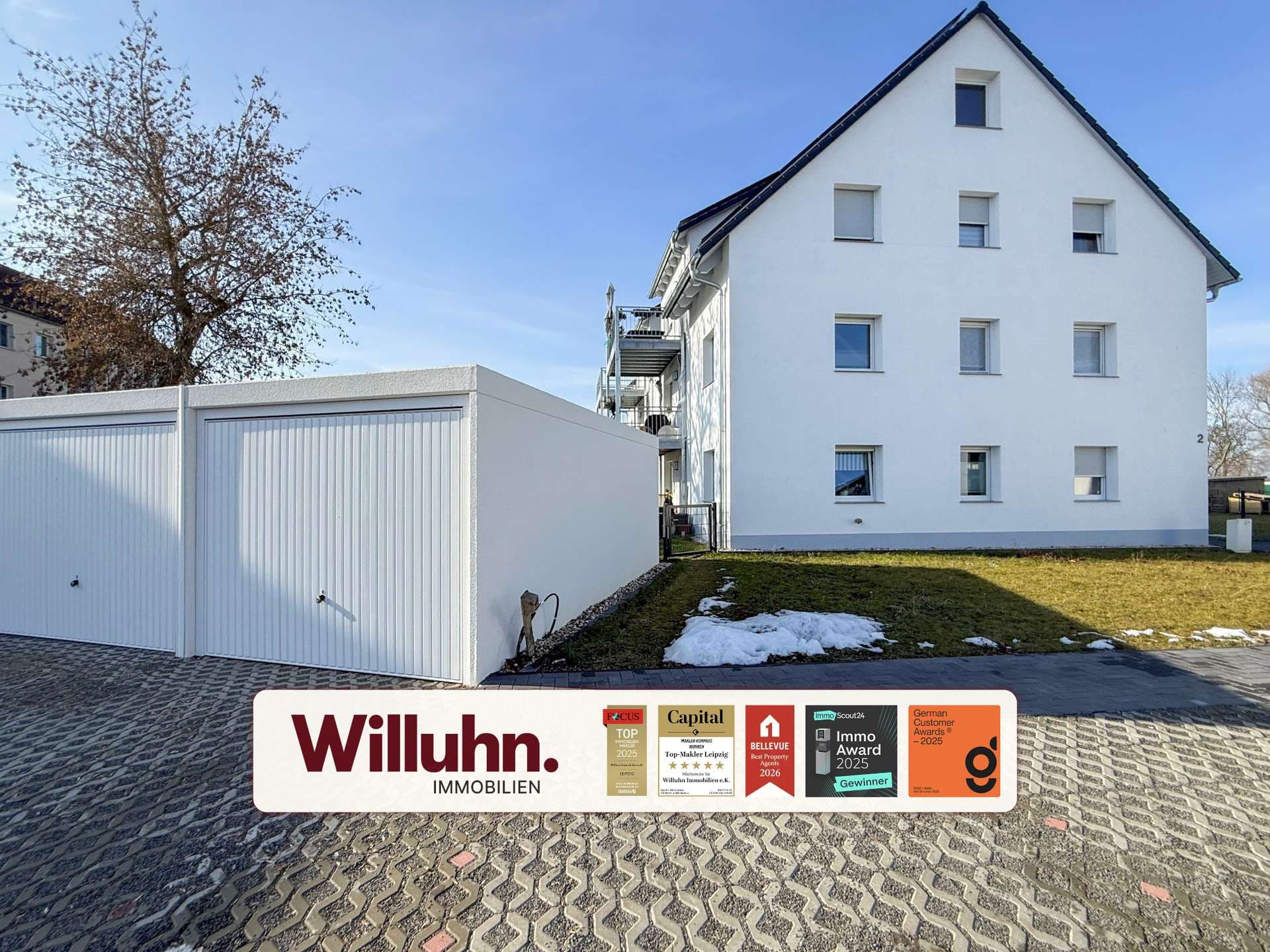 Hochwertige Ausstattung mit Tageslichtbad, Balkon, Stellplatz und Garage