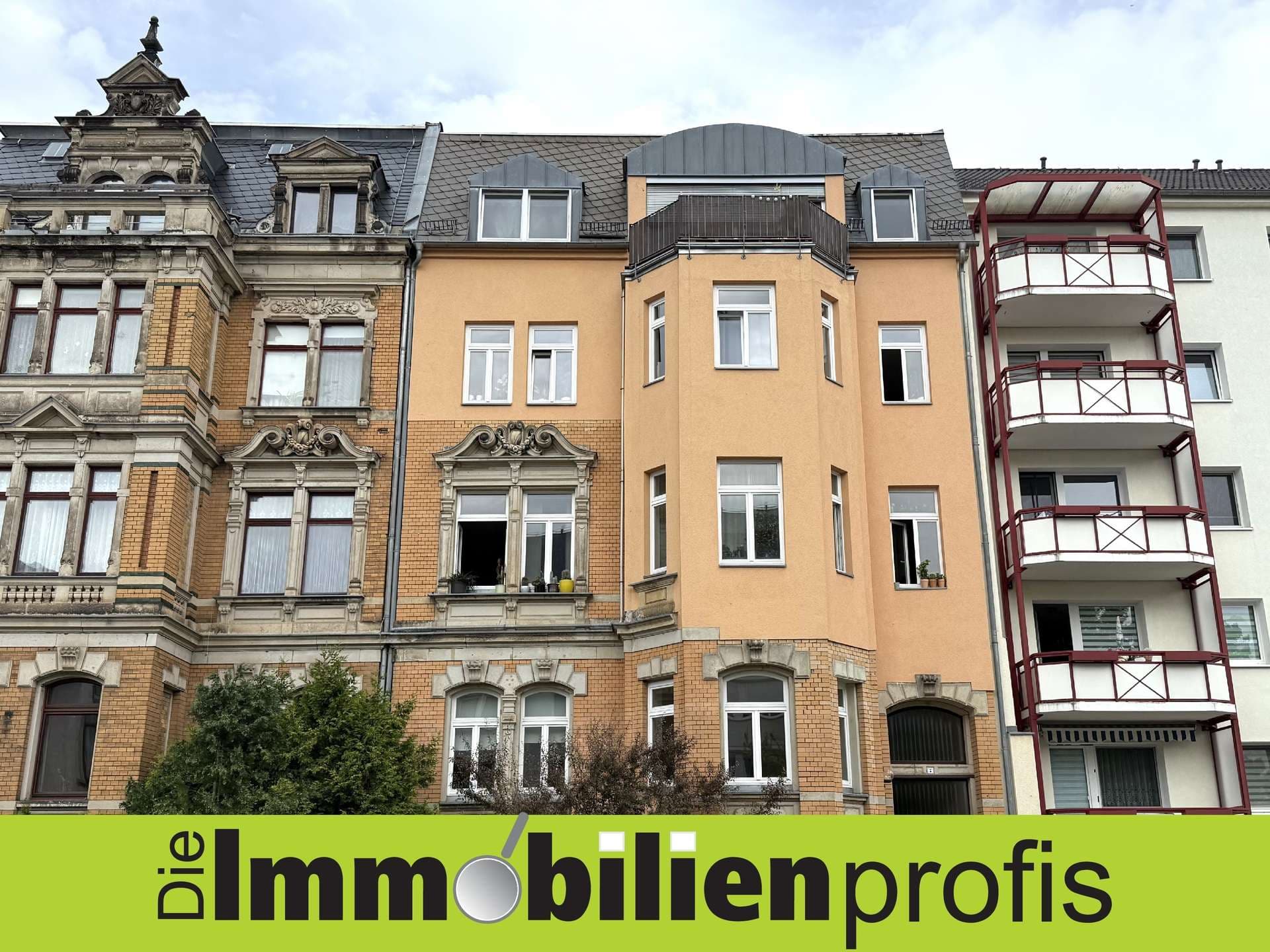 Repräsentative 2-Zimmer-Wohnung mit Balkon in Plauen
