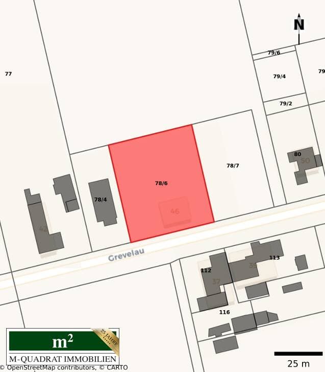 2.150 M² GR.  BAUGRUNDSTÜCK MIT HOHER BEBAUBARKEIT IN 1A-LAGE IN WINSEN L - AUF KÄUFERWUNSCH TEILBAR