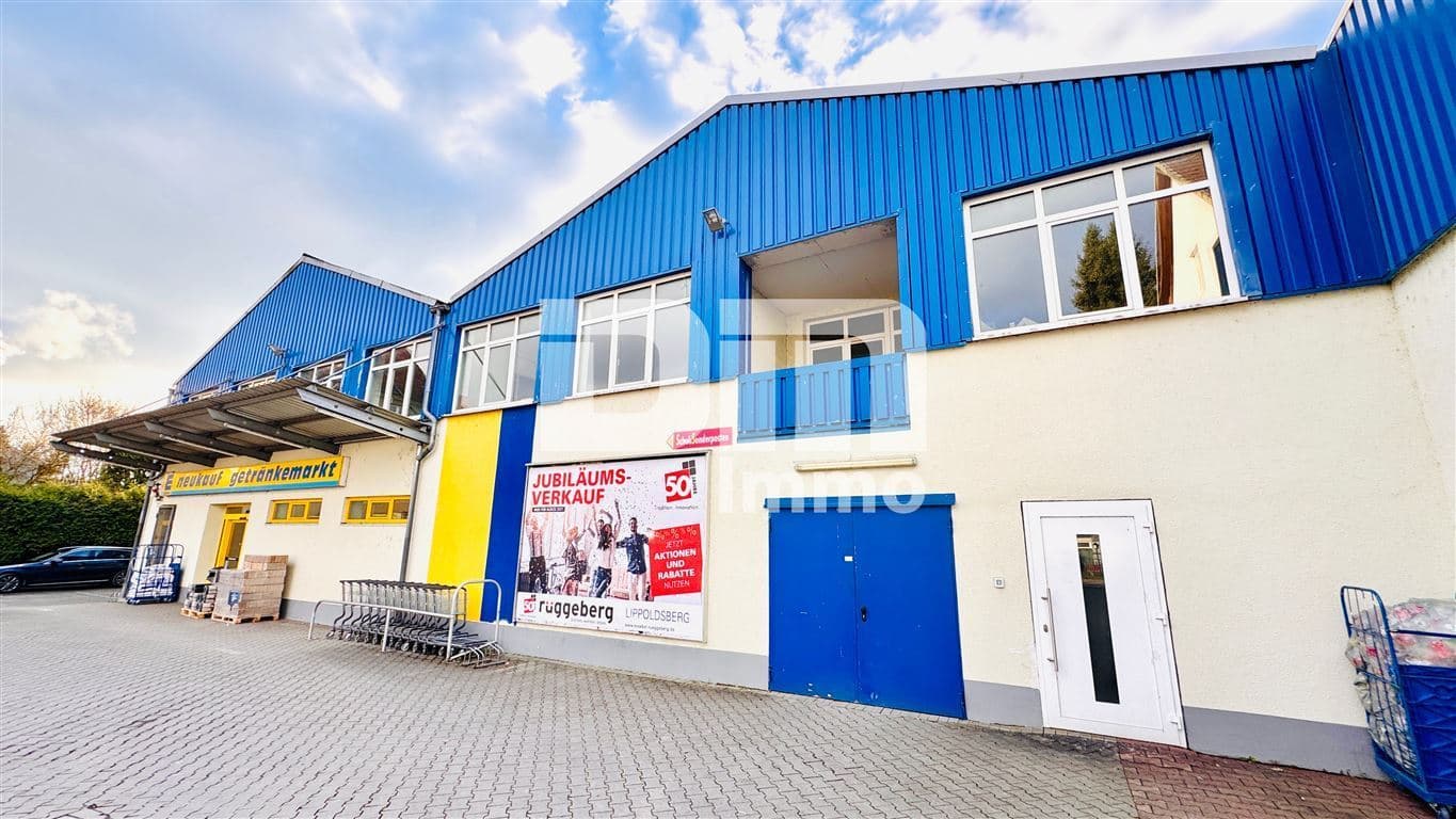 Modernisierter Gewerbekomplex (2 Gebäudeteile) mit langfristigem Mieter + freie Flächen im OG