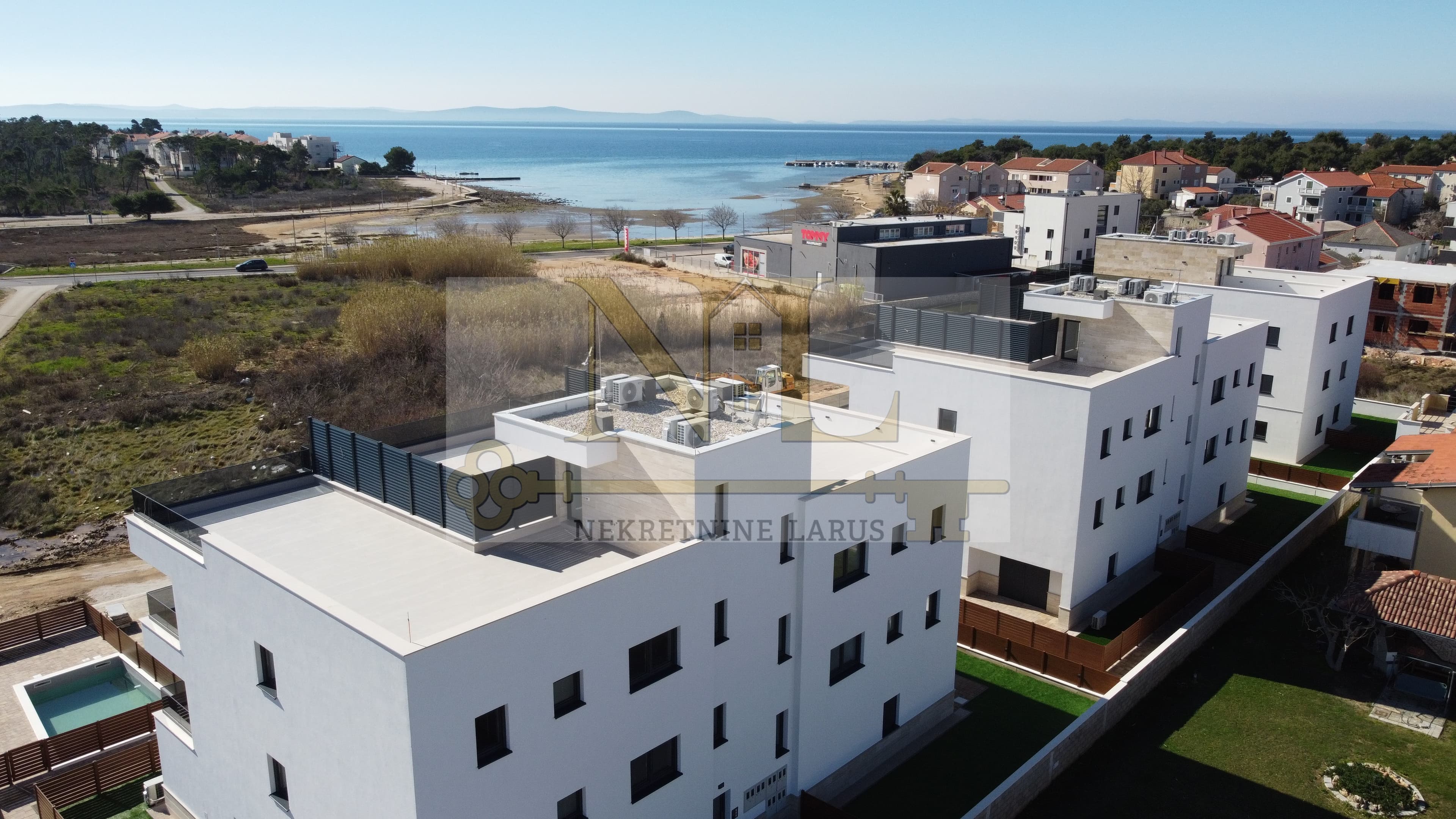 Wohnung im ersten Stock S102, Südseite, in der Nähe von Meer und Strand, Privlaka