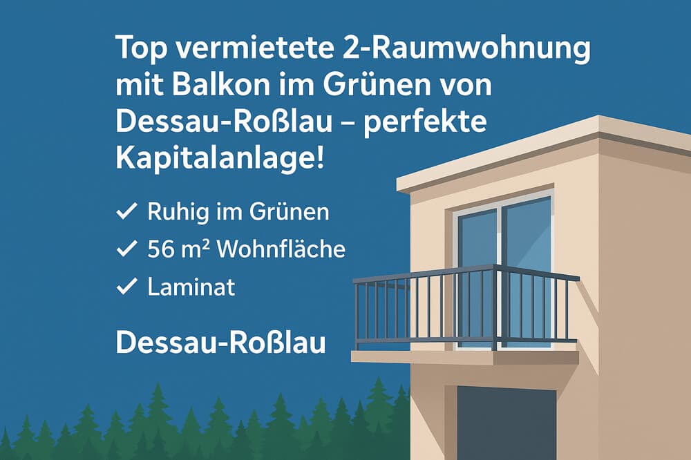 Top Kapitalanlage mit Stellplatz - Eigentumswohnung mit Balkon