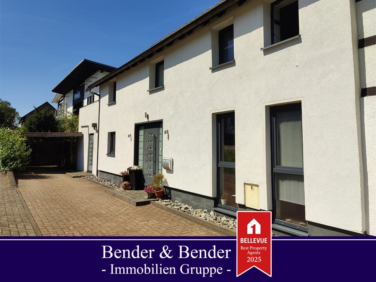 Moderne Doppelhaushälfte mit Carport und Dachterrasse mit herrlichen Ausblick!