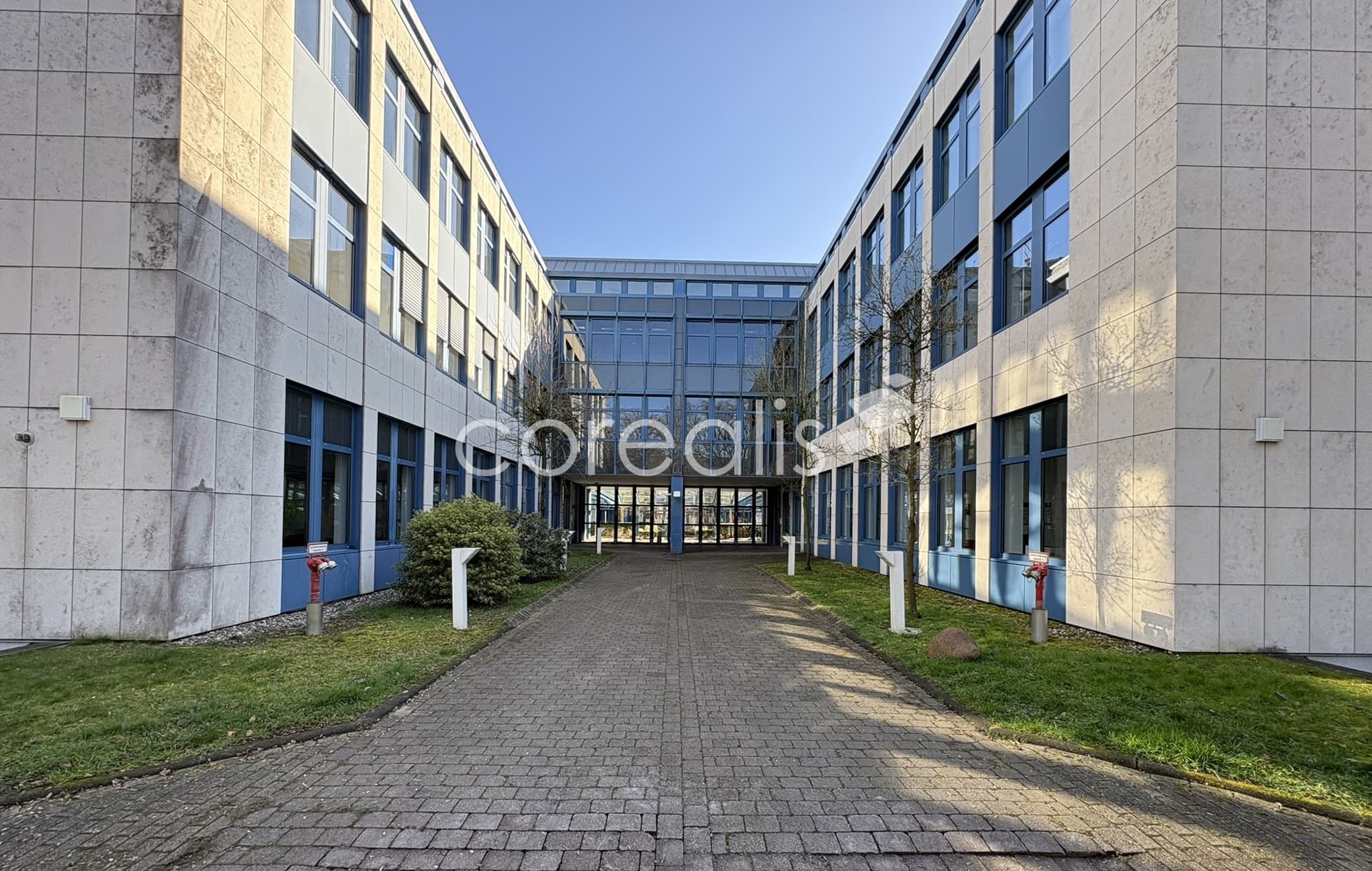 Bürocampus mit Tiefgarage und Bistro