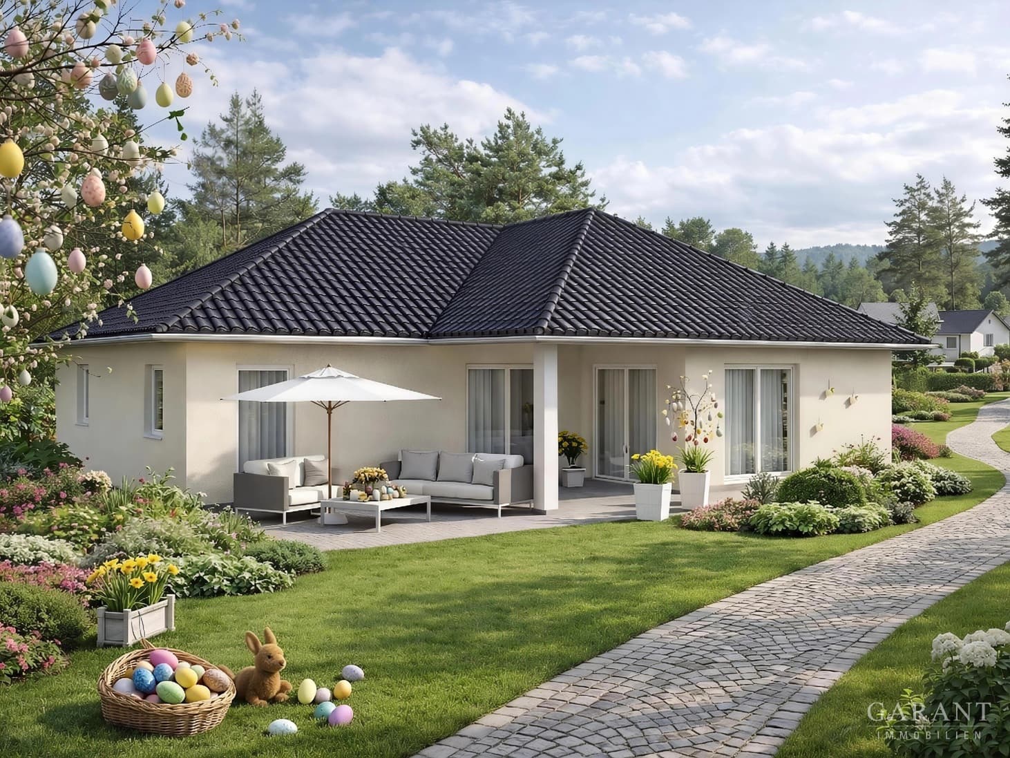 Energieeffizienter Neubau in Lindenthal, Einfamilienhaus mit Wärmepumpe, 3-fach-Verglasung & A+