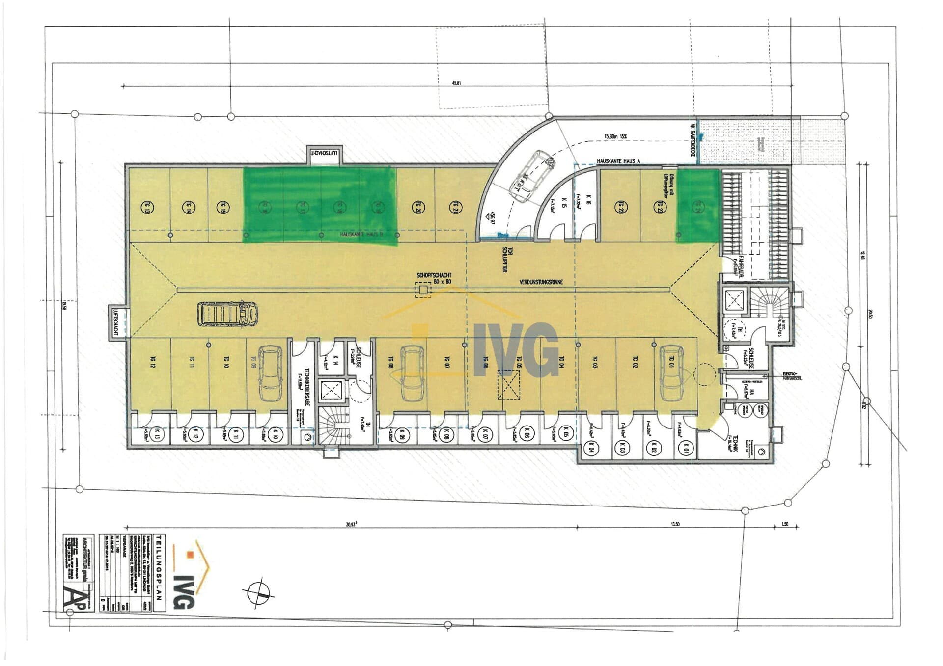Tiefgaragenstellplätze in Neufahrn!
