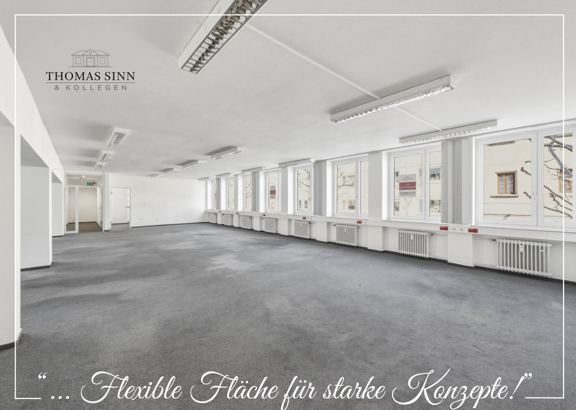 GEWERBE m² - Geräumige Bürofläche in zentraler Innenstadtlage SOFORT FREI !