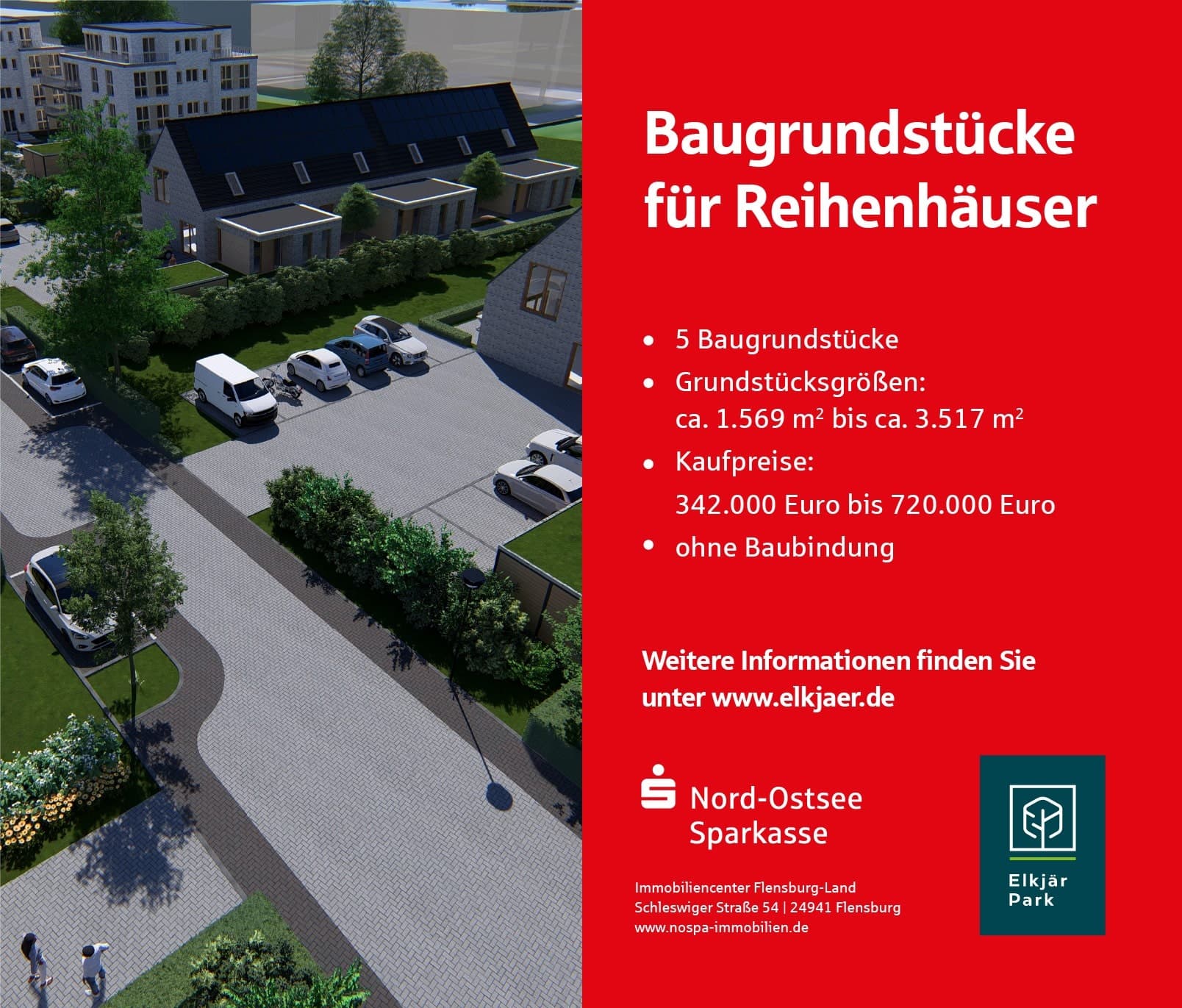 Zu Hause im Herzen Angelns! Wählen Sie aus 5 Baugrundstücken für Reihenhäuser