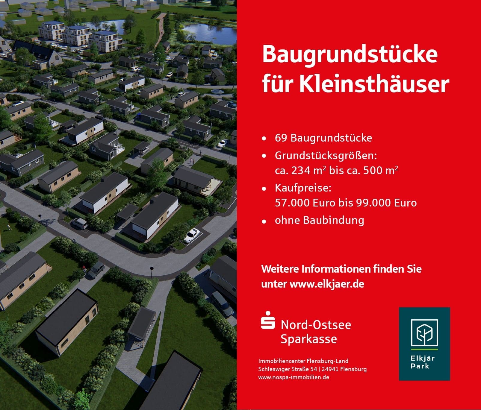 Zu Hause im Herzen Angelns! Wählen Sie aus 69 Baugrundstücken für Kleinsthäuser