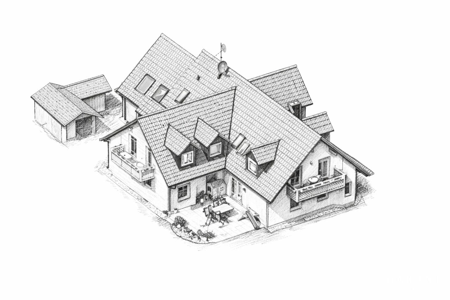 Mehrgenerationen-Highlight! Modernes, großzügiges Dreifamilienhaus mit WOW-Effekt!