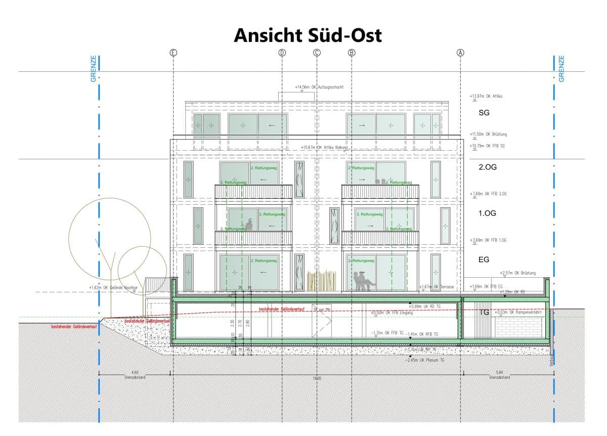 Altersgerechtes Wohnen im KFW 40 Energiesparhaus Nähe Porta Nigra – an den Krankenhäusern