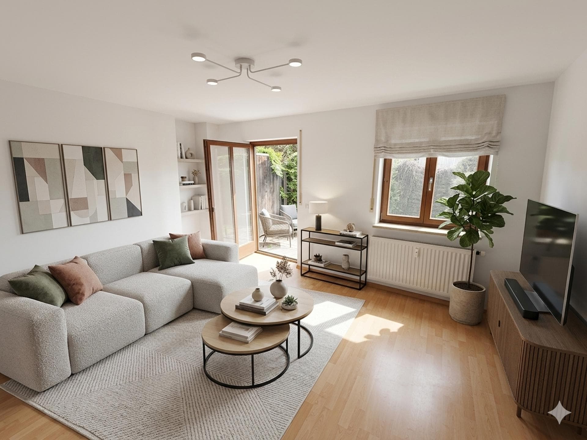 Charmante kleine ruhige 2-Zimmer Souterrain Wohnung mit kleinem Garten