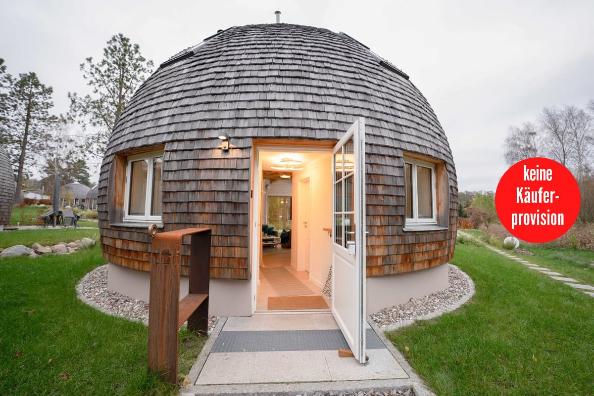 HORN IMMOBILIEN ++ Wustrow Kugelhaus am See - das "Kugellager" in hochwertiger ökologischer Bauweise