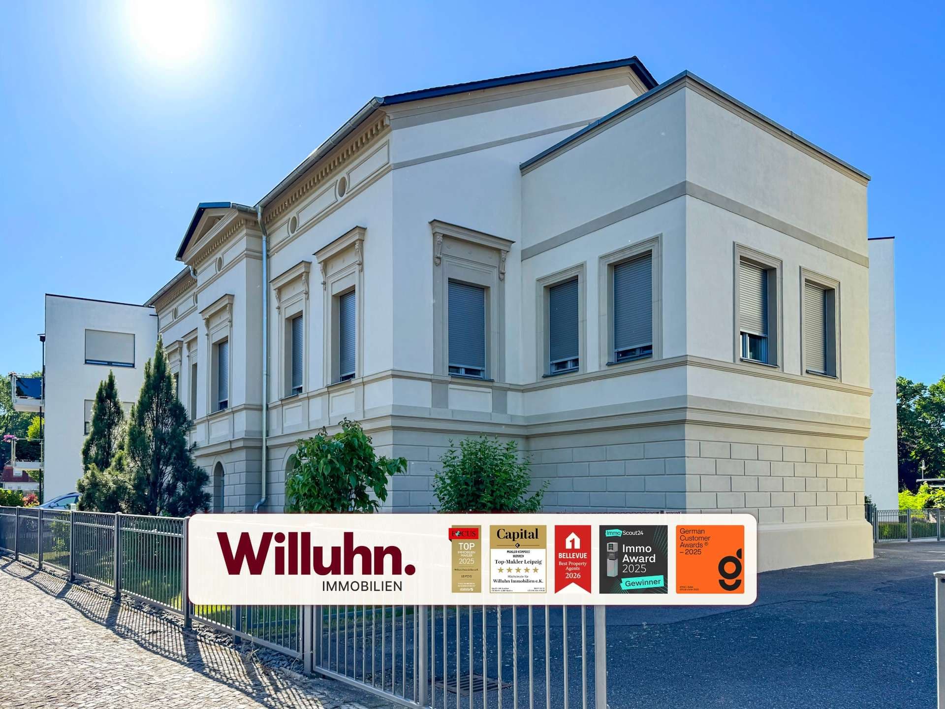 Zum 01.11.! 2 Balkone | 2 Bäder | Klimaanlage | Stellplatz | in 2020 sanierter Villa am Wallgraben