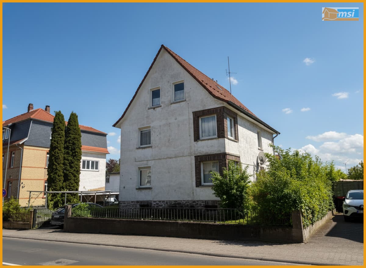 ZENTRALES ZWEIFAMILIENHAUS MIT AUSBAURESERVE!
KEINE KÄUFERPROVISION!