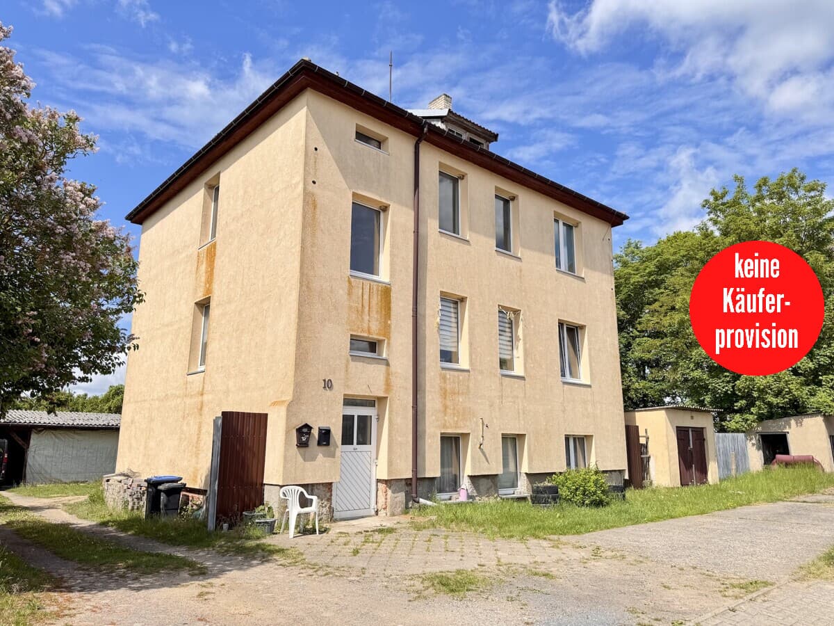 HORN IMMOBILIEN++ Dreifamilienhaus in Penkun mit großem Grundstück