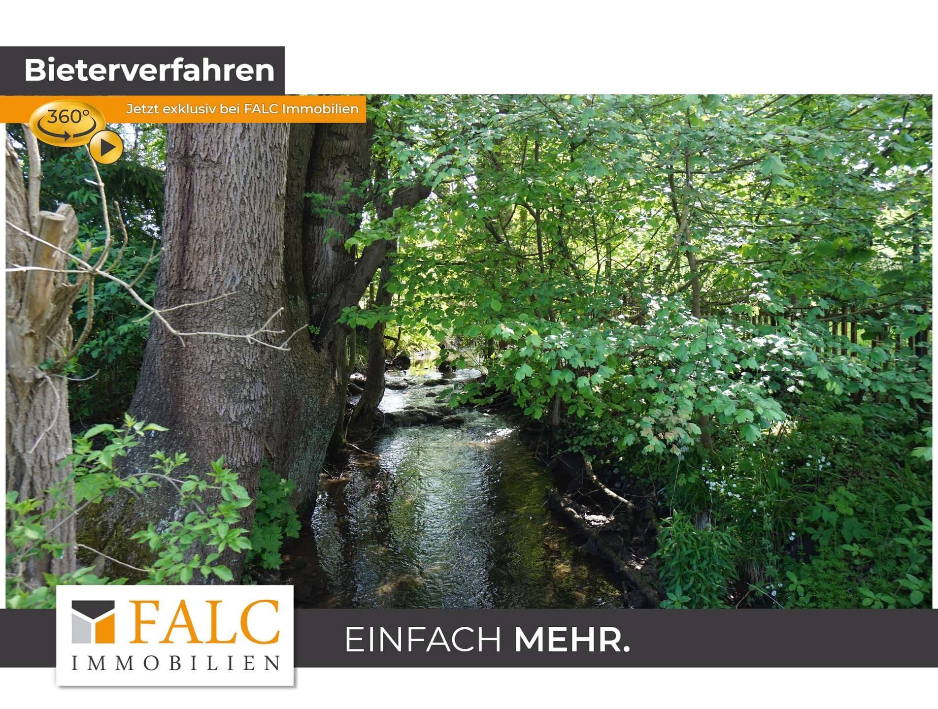 Bachlauf durch das Grundstück