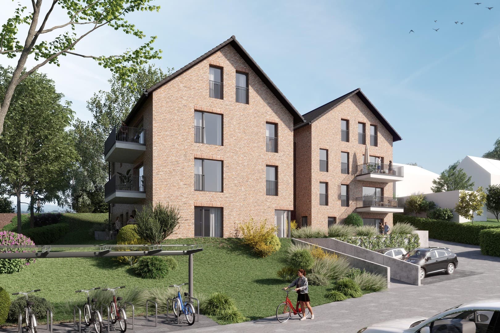 Beeindruckende Maisonette-Wohnung mit Balkon und Studio im Dachgeschoss