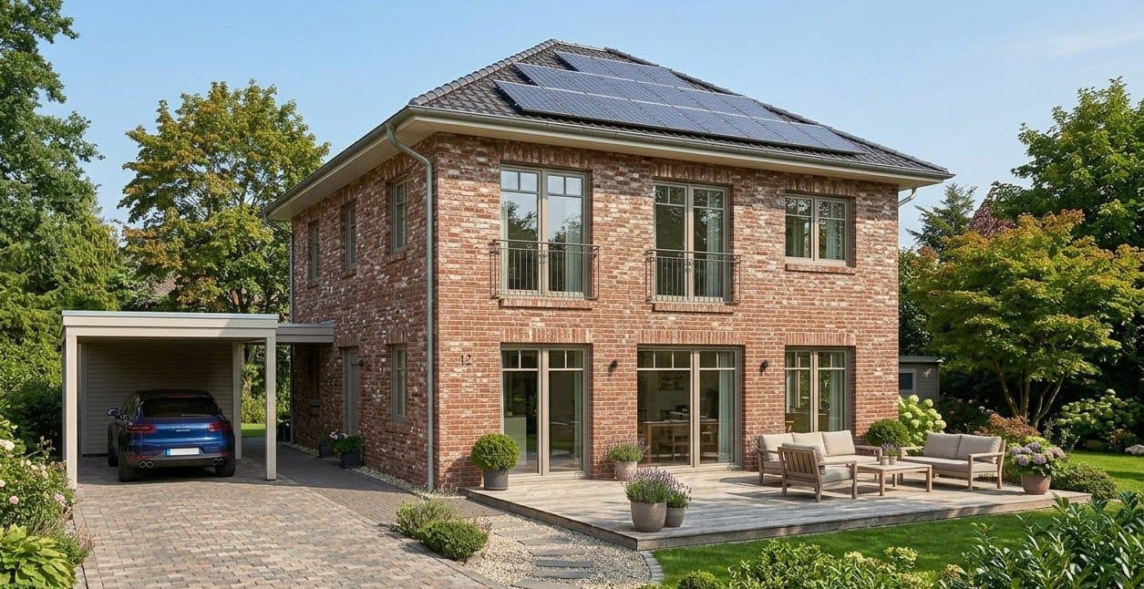 Traumvilla mit Klinker-Charme: Exklusives Wohnen im Grünen