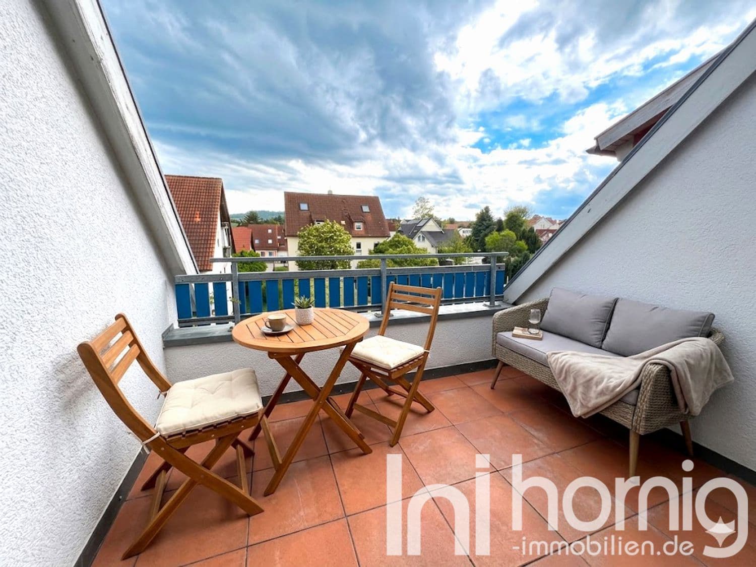 Modernisierte Dachgeschosswohnung mit Balkon nahe Bautzen
