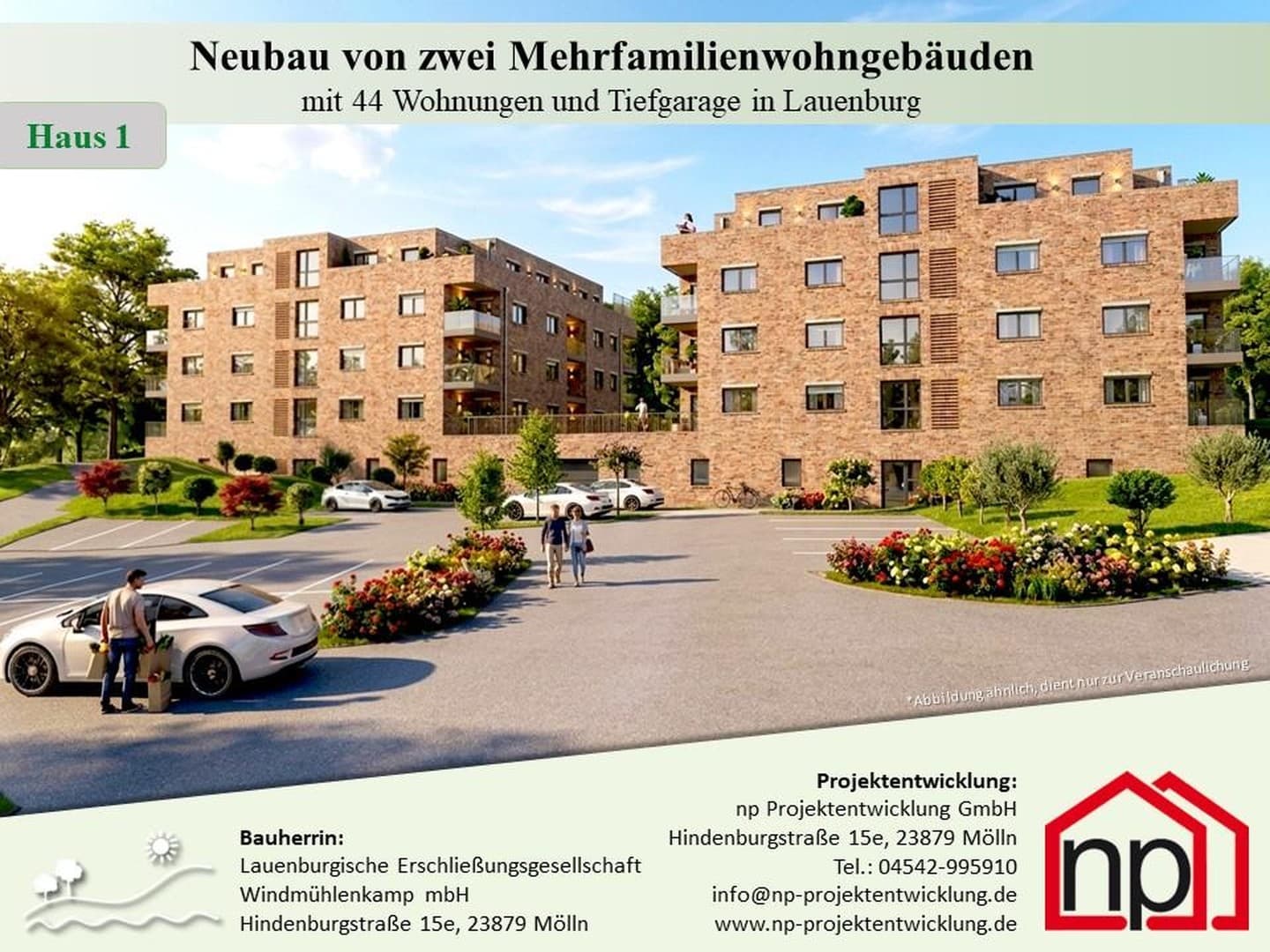 2 Zimmer 1. OG Neubau-Eigentumswohnung 1.11