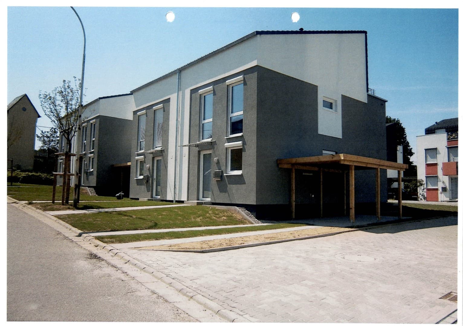 Niedrigenergiehaus mit Wärmenahversorgung