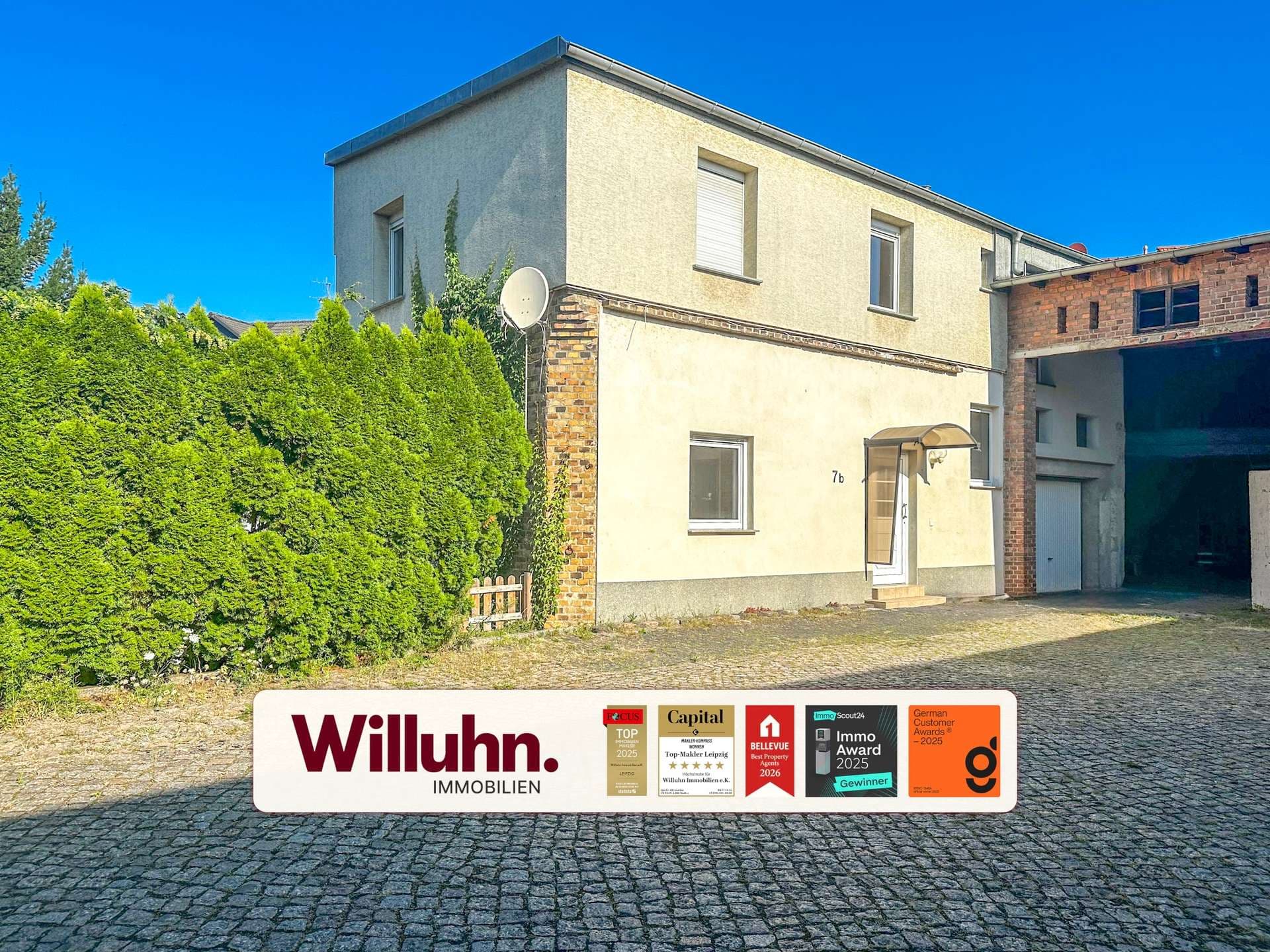 Wohnen und Arbeiten! Schönes Hinterhaus mit geräumigen Nebengelassen!
