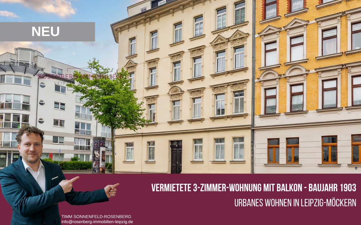 Charmante 3-Raumwohnung mit Balkon im beliebten Stadtteil Möckern!