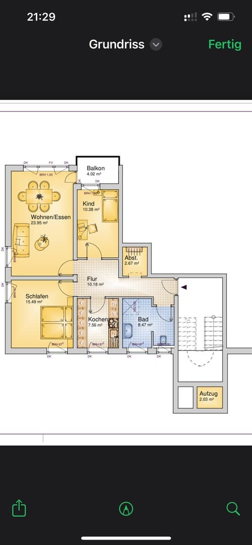 Über den Dächern Nürnbergs: Helle 3-Zimmer-Wohnung mit Balkon & Aufzug