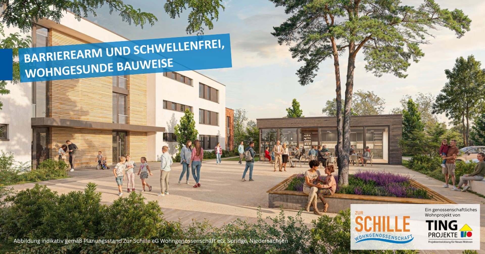 Suburban, naturnah leben: 2-Zi.-Whg in Bennigsen – Private Wohngenossenschaft