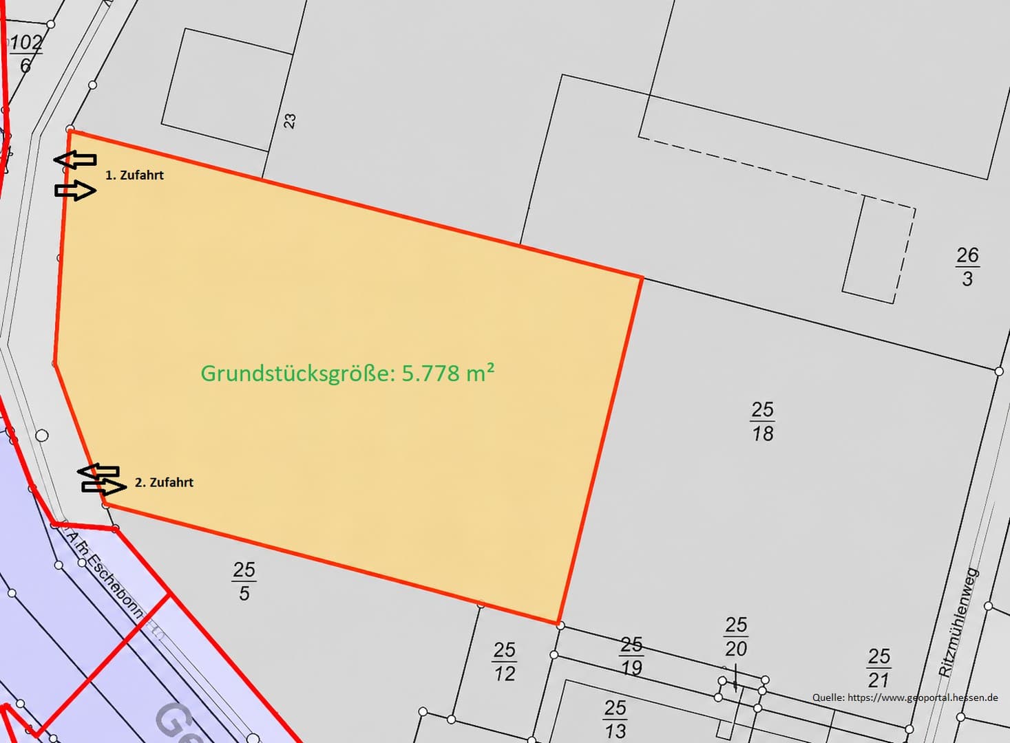 Gewerbegrundstück ohne Gebäudebestand in sehr guter Lage von Witzenhausen