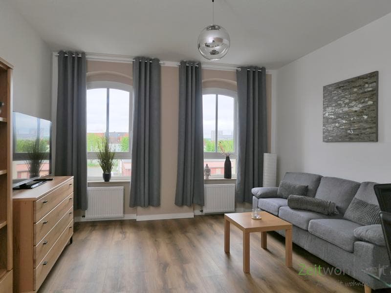 (EF1384_M) Erfurt: Krämpfervorstadt, neu sanierte und neu möblierte 2-Zimmer-Wohnung mit Balkon