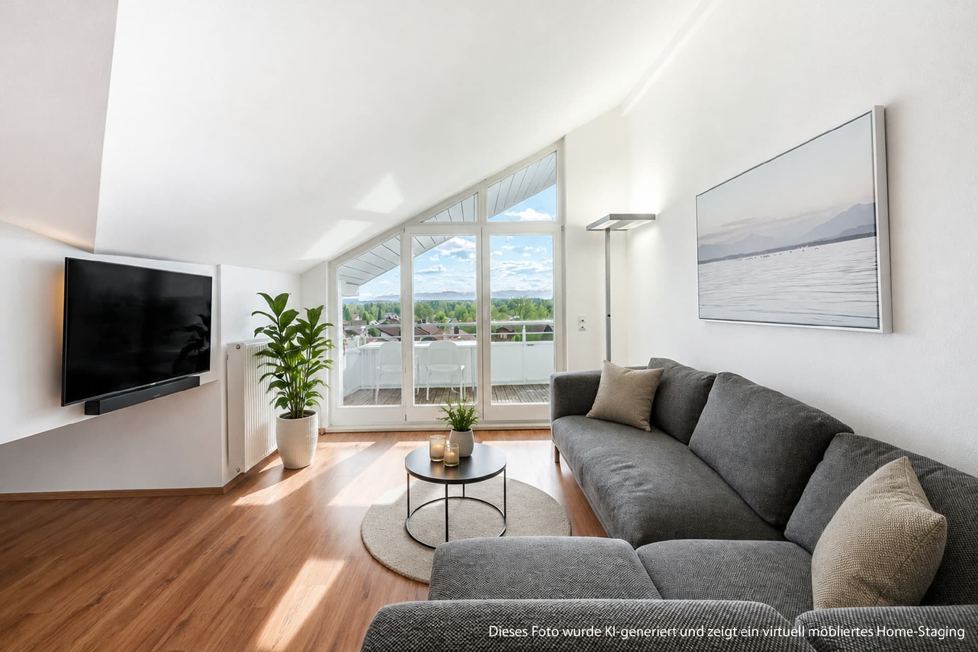 AIGNER - Moderne Dachgeschosswohnung mit Bergblick in Starnberg-Söcking